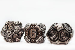 Foam Brain Games: Airship Gears Fierce Flotilla - Metal RPG Dice Set