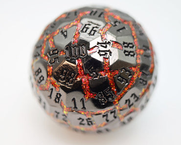 Foam Brain Games: 50 mm Metal D100 - Lava Pool