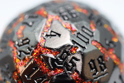 Foam Brain Games: 50 mm Metal D100 - Lava Pool