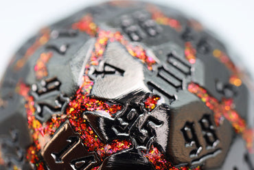 Foam Brain Games: 50 mm Metal D100 - Lava Pool