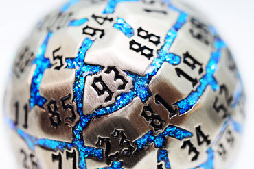 Foam Brain Games: 50 mm Metal D100 - River Stones
