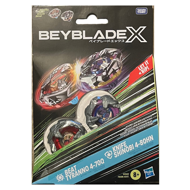 Beyblade X: Beat Tyrano 4-70Q & Knife Shiobi 4-80HN