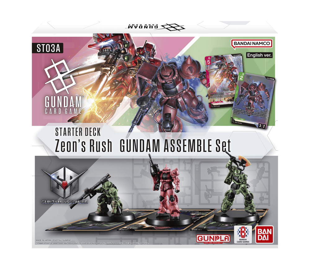 Gundam Card Game: Zeon's Rush - Starter Deck Gundam Assemble Set (ST03A)