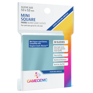 Gamegenic: Prime Board Game Sleeves - Mini Square (53 x 53mm)