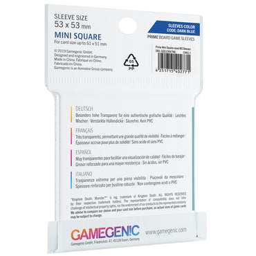 Gamegenic: Prime Board Game Sleeves - Mini Square (53 x 53mm)