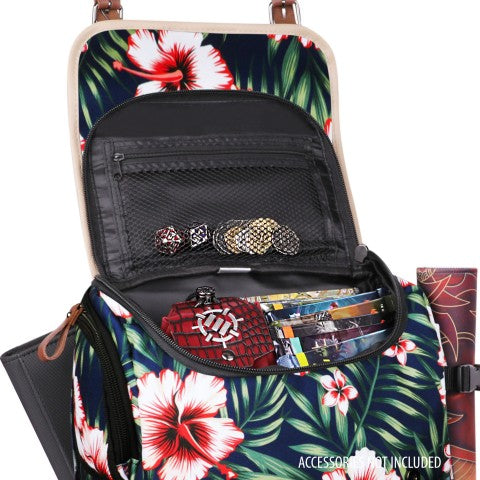 Enhance: Designer Edition Trading Card Storage Backpack Tropical Print