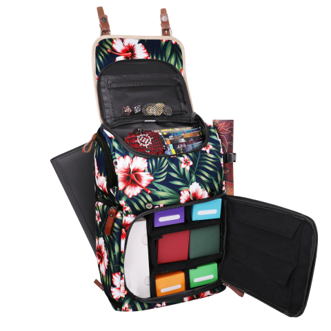Enhance: Designer Edition Trading Card Storage Backpack Tropical Print