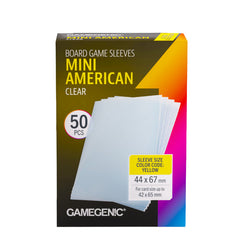 Gamegenic: Board Game Sleeves - Mini American (Clear)
