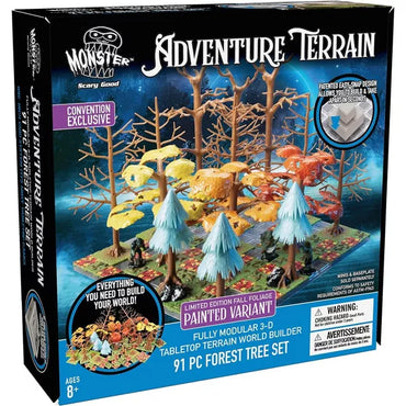 Monster Adventure Terrain: Painted Fall Foiliage Forest Tree Set (91pc)