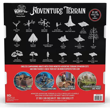 Monster Adventure Terrain: Unpainted: Forest Tree Set (91pc)