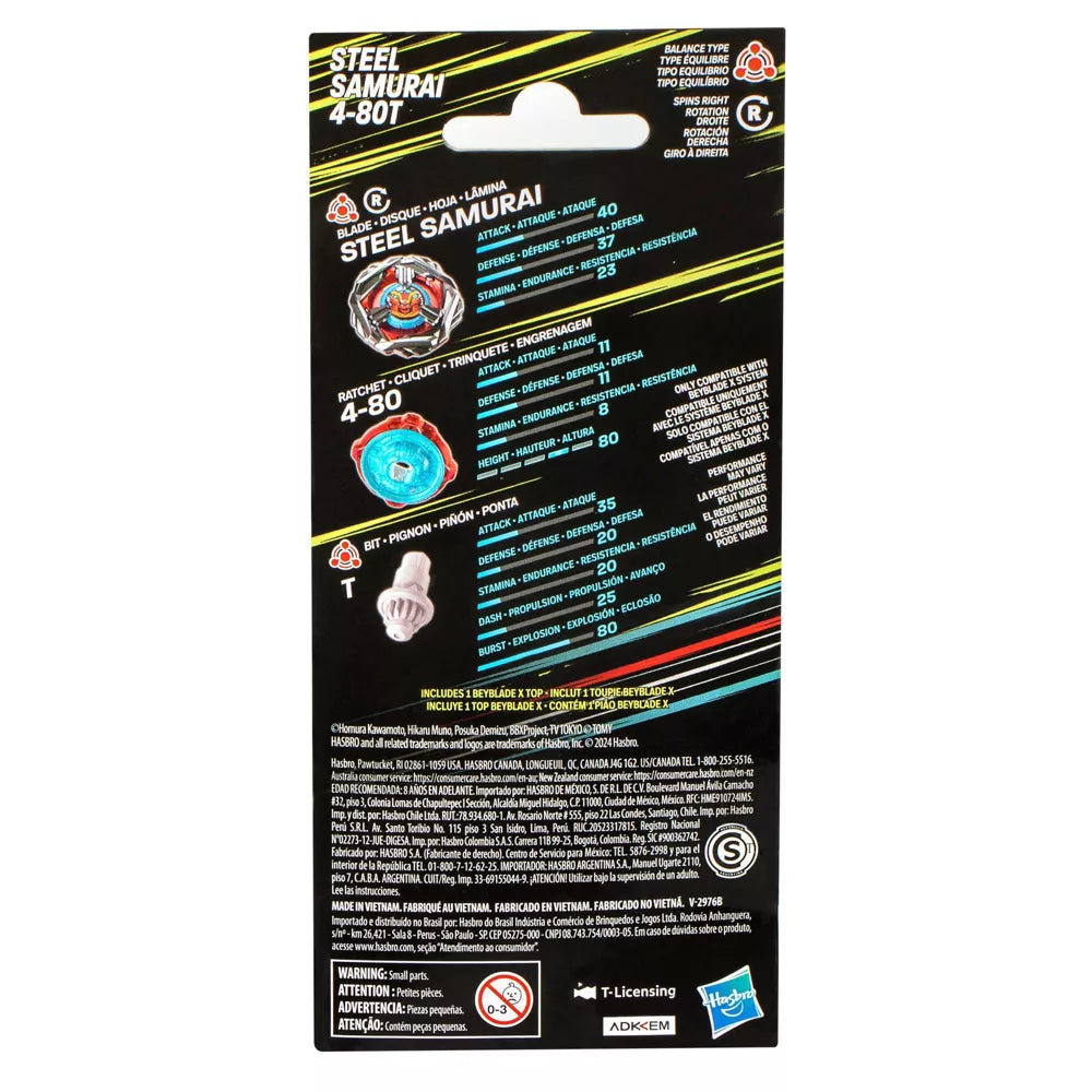 Beyblade X: Steel Samaurai 4-80T