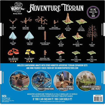 Monster Adventure Terrain: Painted Fall Foiliage Forest Tree Set (91pc)