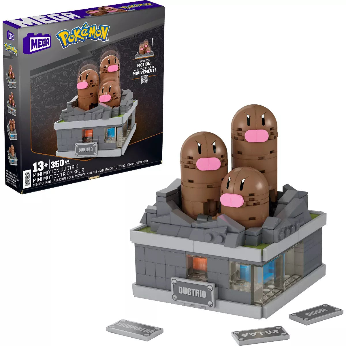 MEGA Pokemon: Mini Motion Dugtrio - Building Toy Kit  343pc