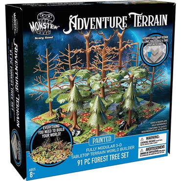 Monster Adventure Terrain: Painted Forest Tree Set (91pc)