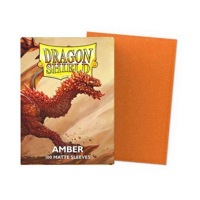 Dragon Shield: Standard 100ct Sleeves - Amber (Matte)