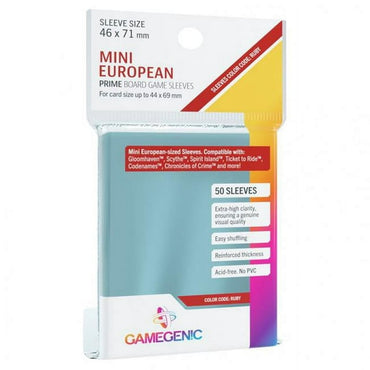 Gamegenic: Prime Deck Protector - Mini European Ruby