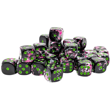 Chessex: Brush Dice - Paintball 12mm d6 Dice Block (CHX24814)