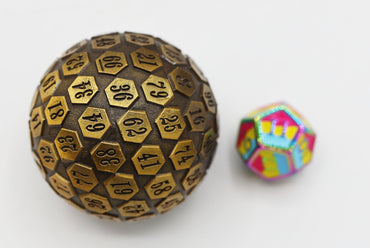 Foam Brain Games: 45 mm Metal D100 - Gold