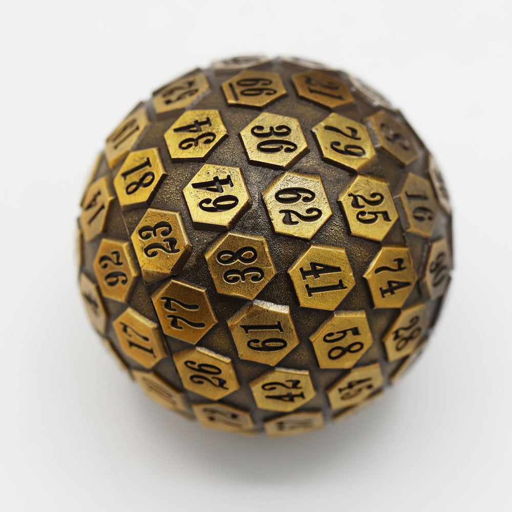 Foam Brain Games: 45 mm Metal D100 - Gold