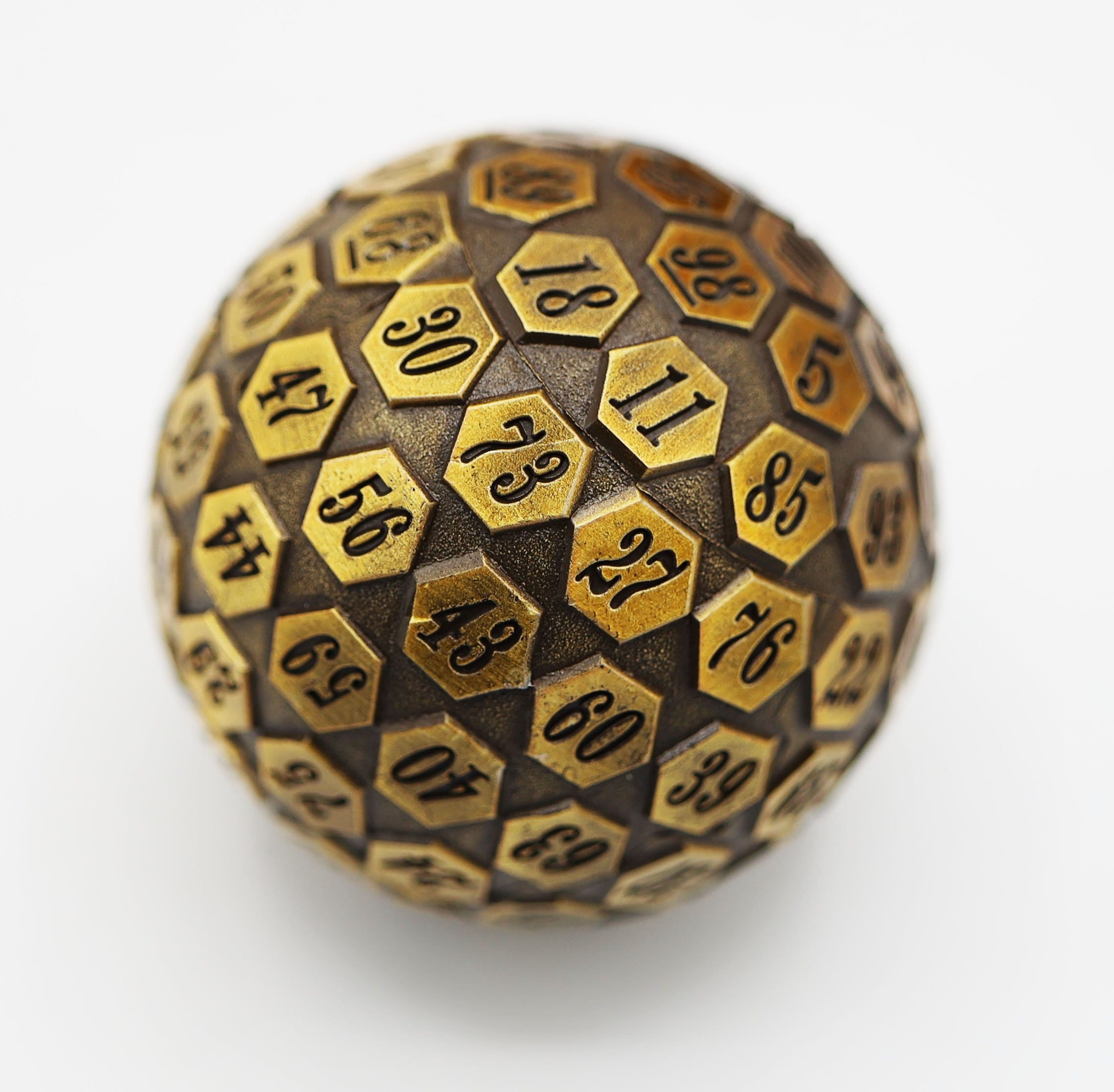 Foam Brain Games: 45 mm Metal D100 - Gold