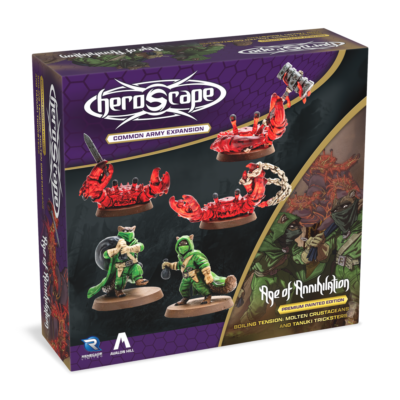 Heroscape Army Expansion: Boiling Tension - Molten Crustaceans and Tanuki Tricksters