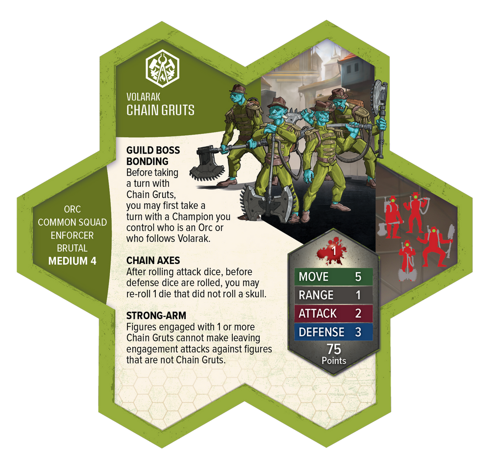 Heroscape: Army Expansion - Chain Gruts and Ramosaur Rider