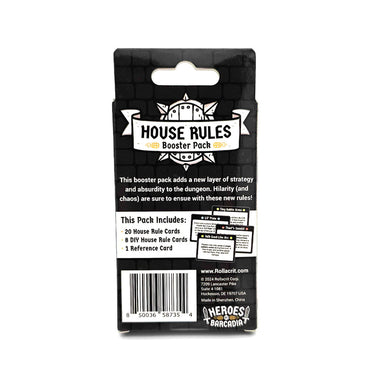 Heroes of Barcadia: House Rules Booster Pack