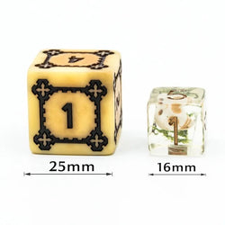 Foam Brain Games: Huge Parchment Castle Dice Set - 25mm