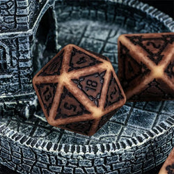 Foam Brain Games: Huge Parchment Castle Dice Set - 25mm