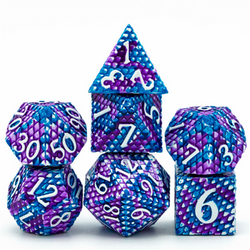 Foam Brain Games: Dragon Scale Ice Metal Dice Set