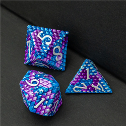 Foam Brain Games: Dragon Scale Ice Metal Dice Set