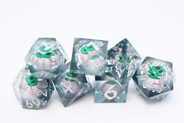 Foam Brain Games: Sharp Edge Moving Eye Dice Set - Inkshot