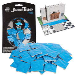 Monster Adventure Terrain: Painted: Wavy Water Tiles (50pc)