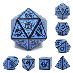 Foam Brain Games: Magic Flame - Blue RPG Dice Set