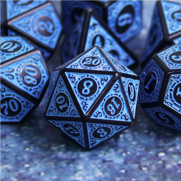 Foam Brain Games: Magic Flame - Blue RPG Dice Set