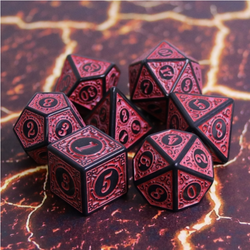 Foam Brain Games: Magic Flame - Red RPG Dice Set