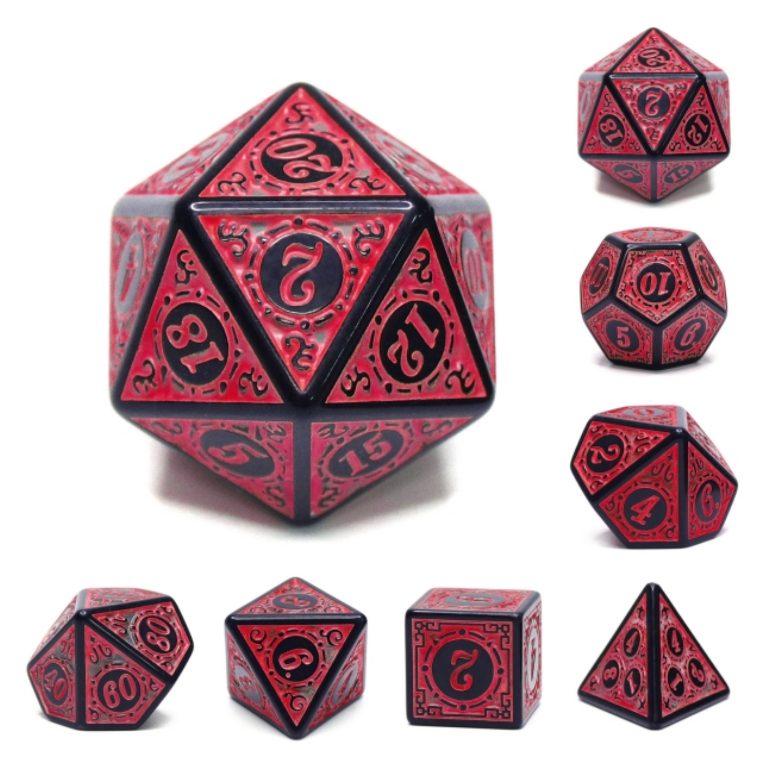 Foam Brain Games: Magic Flame - Red RPG Dice Set