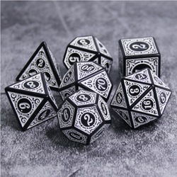 Foam Brain Games: Magic Flame - White RPG Dice Set