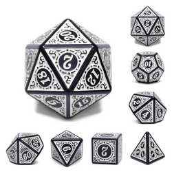 Foam Brain Games: Magic Flame - White RPG Dice Set