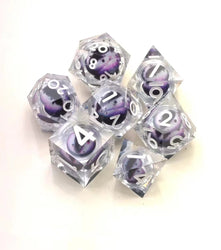 Foam Brain Games: Sharp Edge Moving Eye RPG Dice Set - Medusa's Gaze