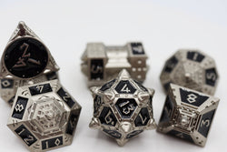 Foam Brain Games: Dice 51 Onyx Ethers - Metal Dice Set
