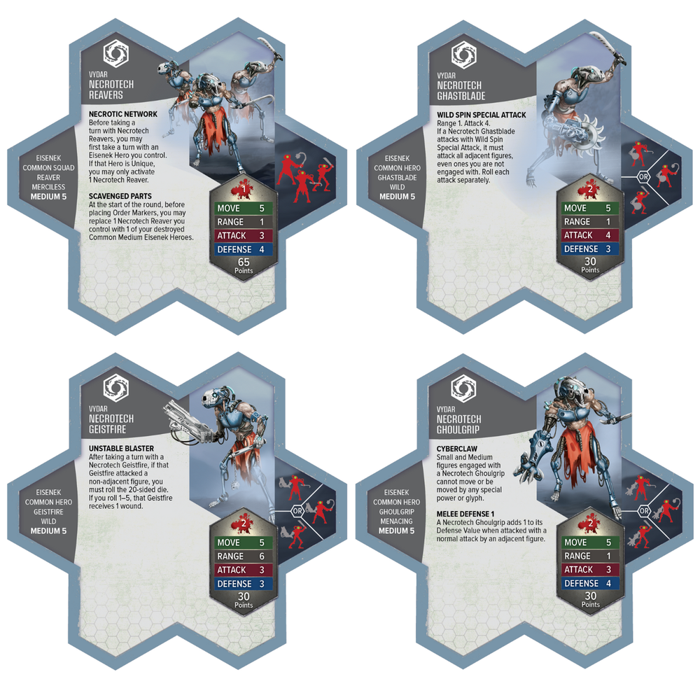 Heroscape: Army Expansion - Upgraded Necrotech Reavers