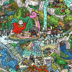 Magic Puzzle Company: The Peckish Pirates - 1000 Piece Jigsaw Puzzle
