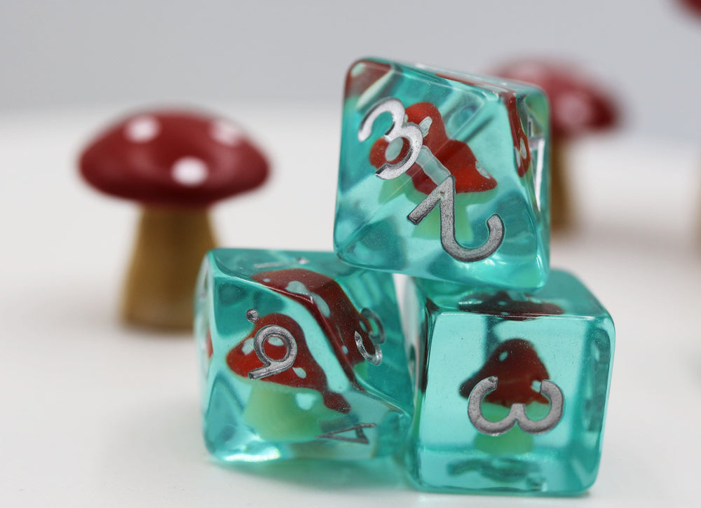 Foam Brain Games: Power Up Mushroom RPG Dice Set