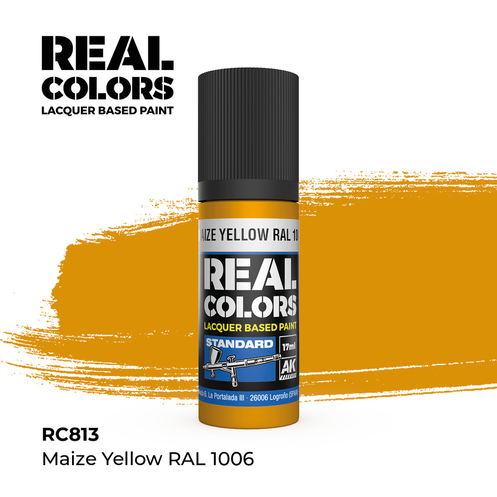 AK Interactive Real Colors - Maize Yellow RAL 1006 (18ml)