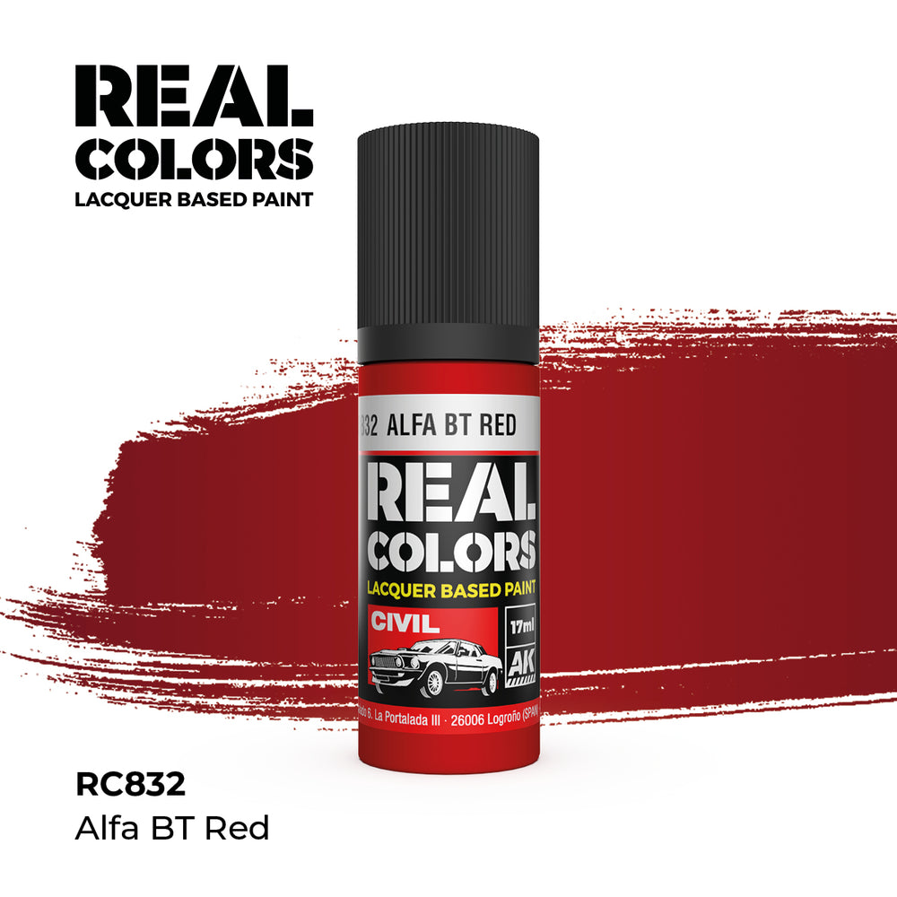 AK Interactive Real Colors - Alfa BT Red (18ml)