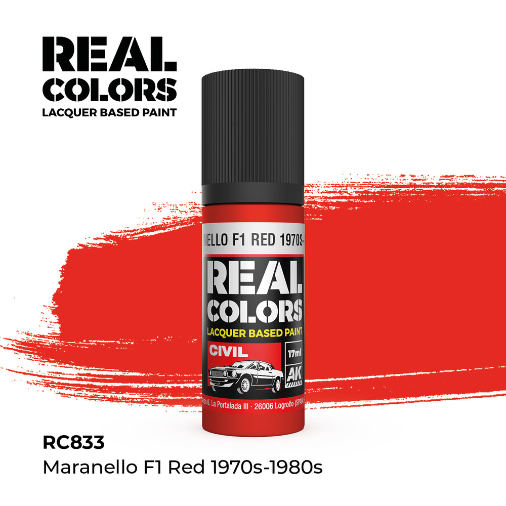 AK Interactive Real Colors - Maranello F1 Red 1970s-1980s (18ml)