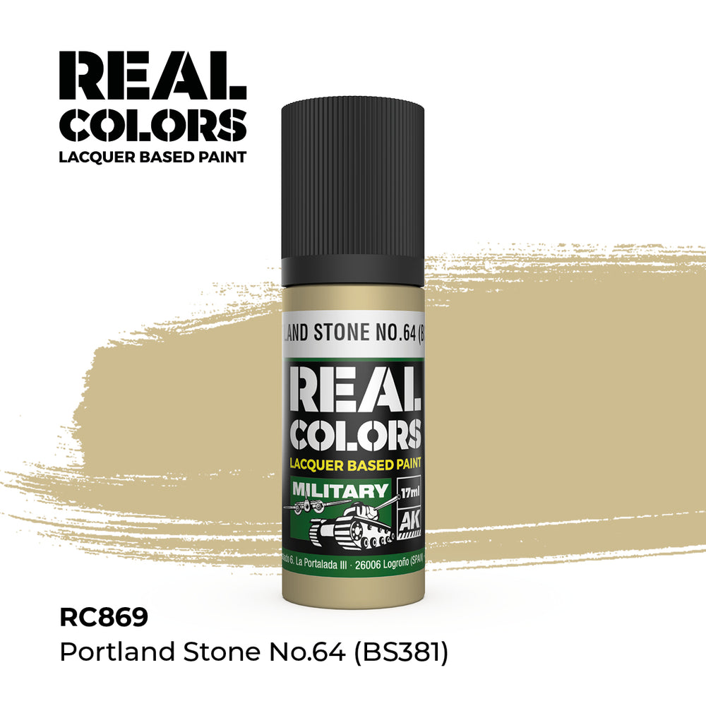 AK Interactive Real Colors - Portland Stone No.64 (BS381) (18ml)