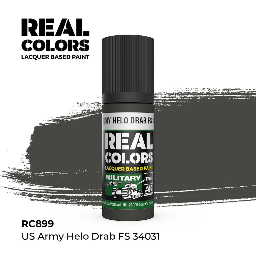 AK Interactive Real Colors - US Army Helo Drab FS 34031 (18ml)