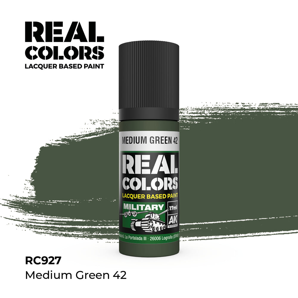 AK Interactive Real Colors - Medium Green 42 (18ml)